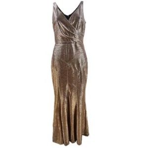 Ralph Lauren Metallic Evening Gown Women’s 12